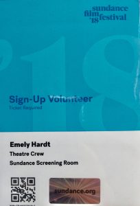 Sundance volunteer