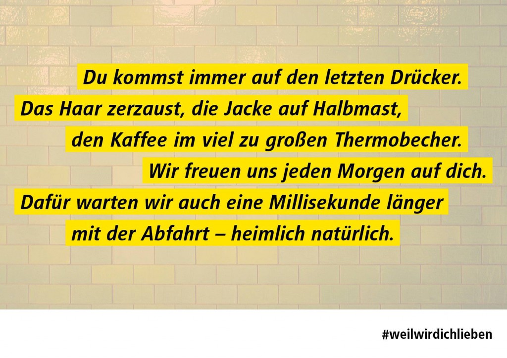 „Weil Wir Dich Lieben“ – Eine Erfolgreiche Image-Kampagne Der Berliner ...