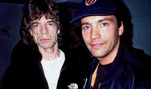 David Rienau mit Mick Jagger
